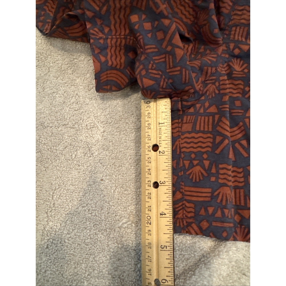 Patagonia Shorts Mens Small RUST/BLACK AZTEC Baggies Swim Trunks Lined - Picture 9 of 16